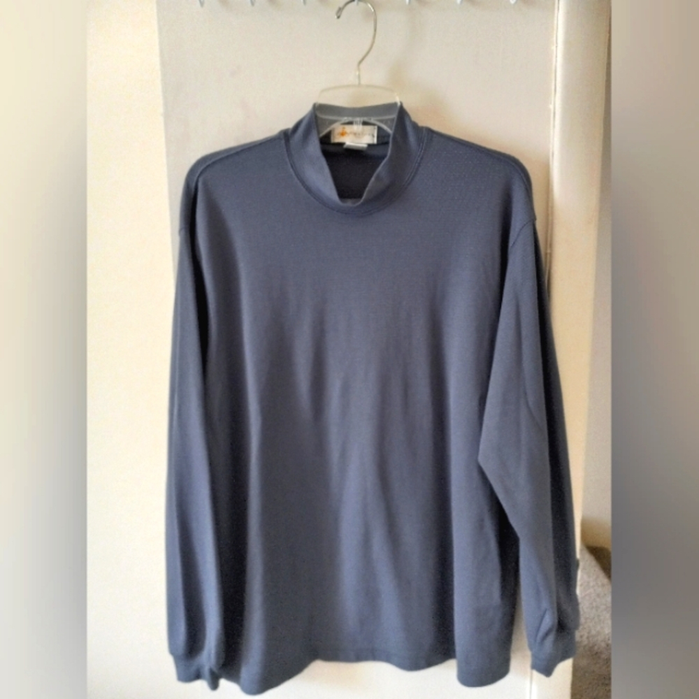 Short turtle neck long sleeve shirt